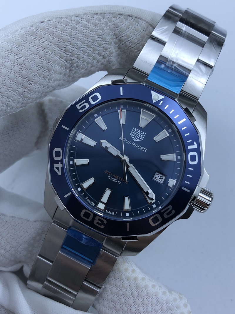 (준비완료/특급배송)NO.957/ 신공장 태그호이어 아쿠아레이서 41MM 블루 브슬