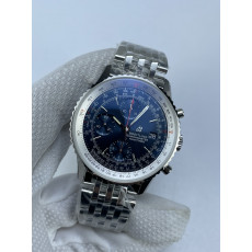 (준비완료/특급배송)NO.2486/ KOR공장 브라이틀링 네비타이머 41MM 블루 브슬+가죽 A13324121C1A1