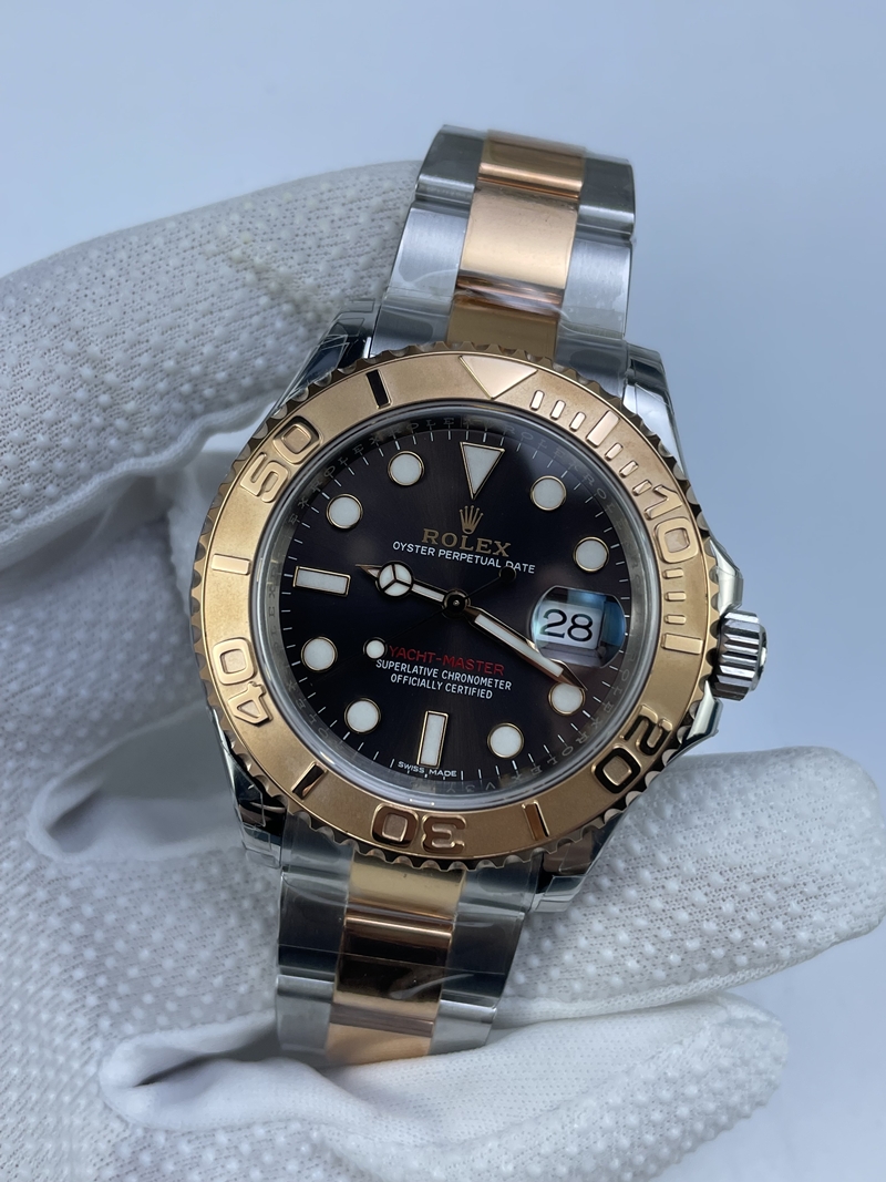 (준비완료/특급배송 할인판매)NO.3064/VS공장 요트마스터 초코 콤비 3135풀카피 클론무브