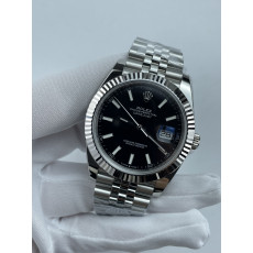 (준비완료/특급배송)NO.3586/롤렉스 데이저스트 126334 41미리 블랙다이얼 바인덱스 QP공장